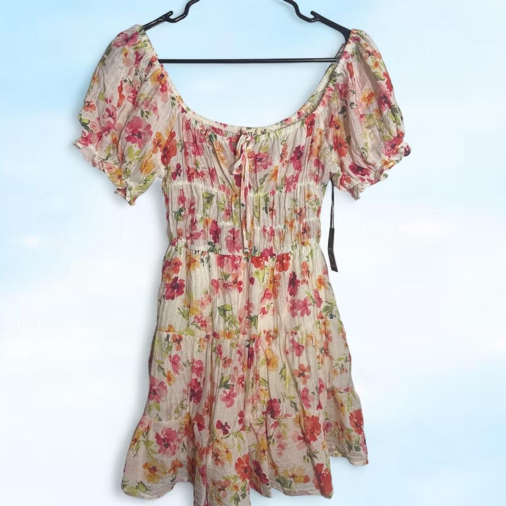 Liberty Love Fairycore Cottagecore mini floral summer dress NEW with tags Medium